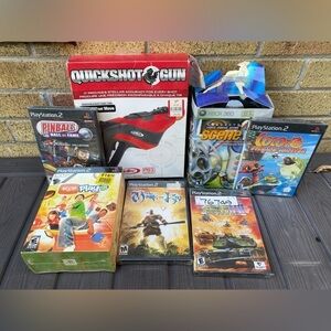 Brand New Sealed Video Game Lot - Playstation 2, XBOX, Eye Toy Play 2 PS2 Bundle